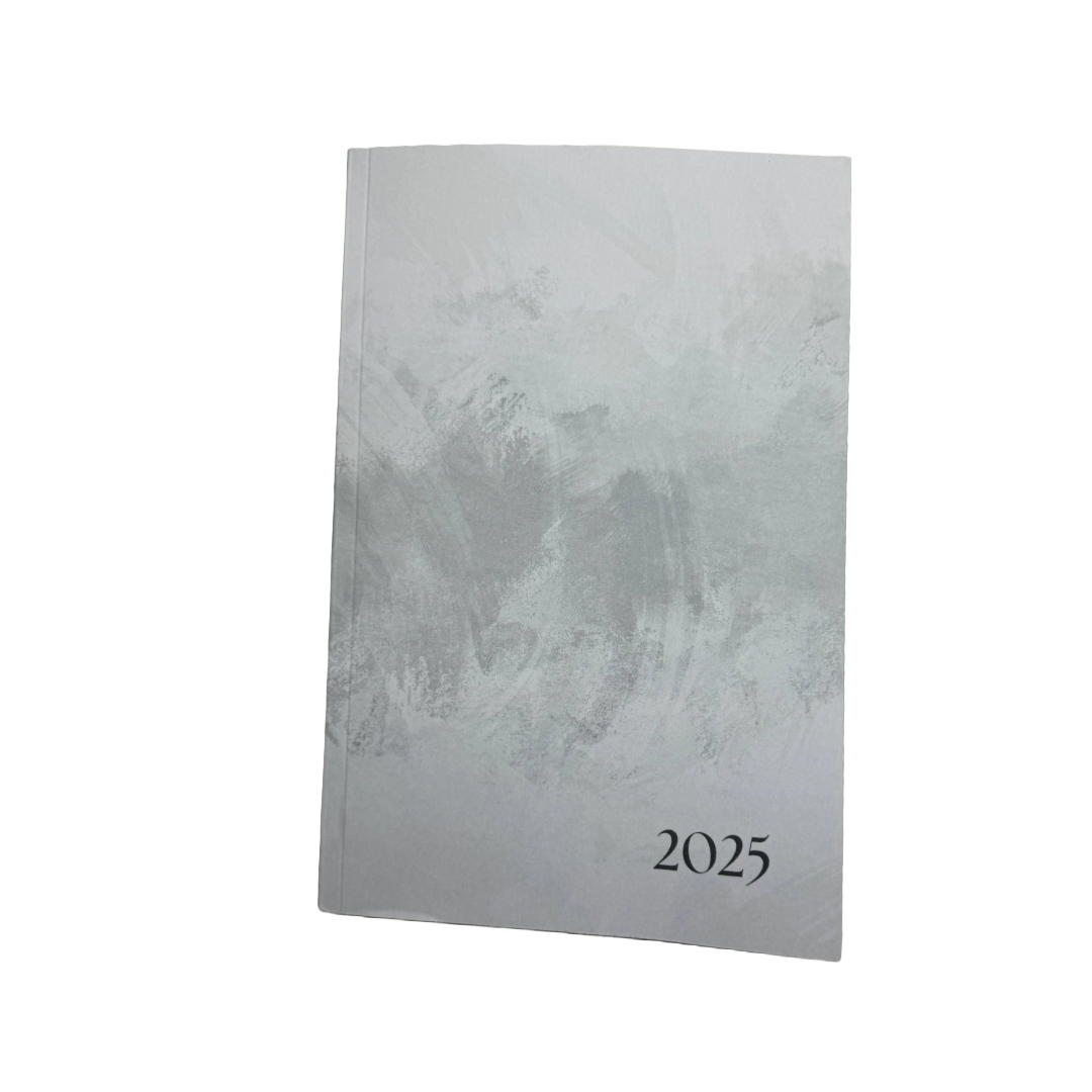 2025 Planner and Diary Page per Day 6x9 inches (large, flexicover) grey